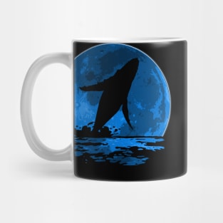 Blue Whale Moon Mug